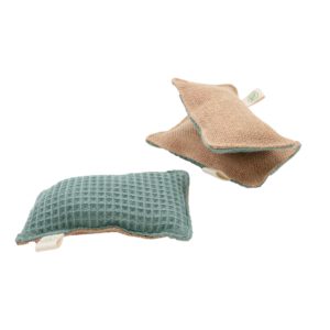 Éponge lavable en coton biologique