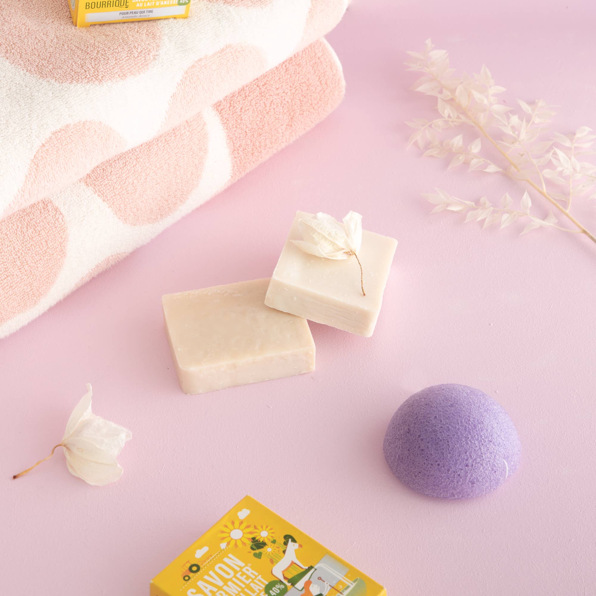 Savon lait d'ânesse Bio 40% - Boîte individuelle – Image 3