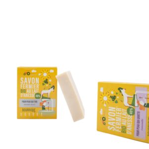 Savon lait d'ânesse Bio 40% - Boîte individuelle