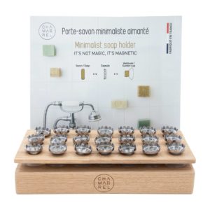 Présentoir Vrac + 21 porte-savons aimantés français