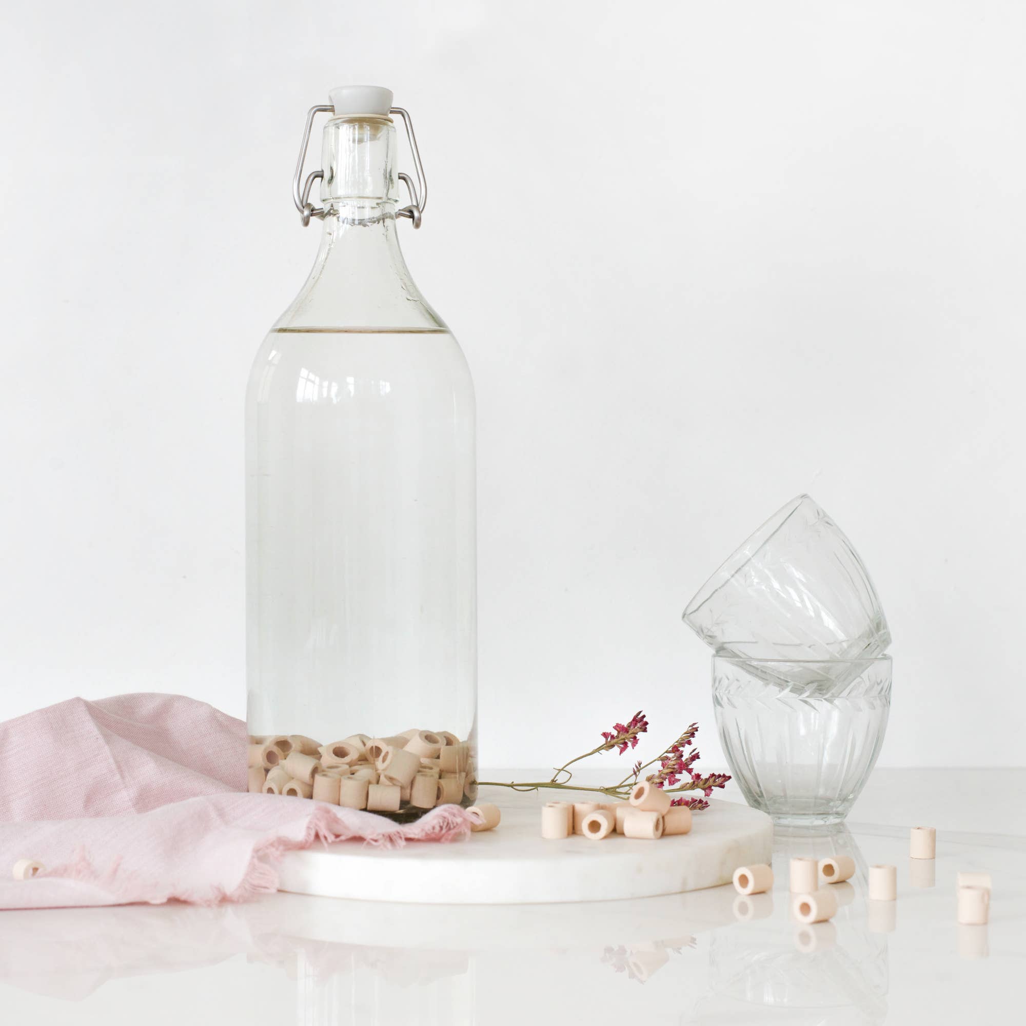 Perles de céramique Roses | Boîte de 15 – Image 2